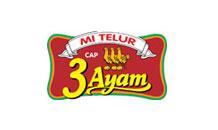 Mie Telor Cap 3 Ayam Brand Logo